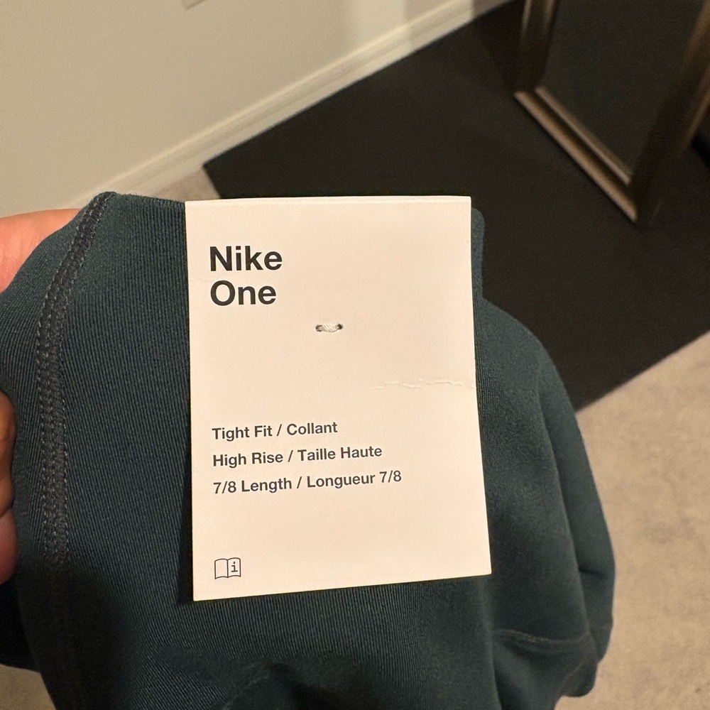 Nike One High Rise Leggings in Teal